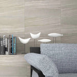 Charger l'image dans la visionneuse de galerie, Carrelage en porcelaine PAROS, 11,8 po x 23,6 po, Gris clair – 17,4 pi²/boîte