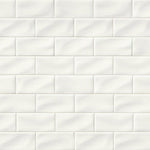 Charger l'image dans la visionneuse de galerie, MSI Stone ULC Whisper Handcrafted Glossy White Ceramic Subway Tile Sample – 3 inch x 6 inch x 5/16 inch (1 sq. ft./Case)