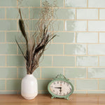 Charger l'image dans la visionneuse de galerie, Merola Tile Chester Sage 3 inch x 6 inch Ceramic Wall Tile – 5.72 sq. ft. per Case, Glossy Smooth Finish