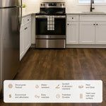 Charger l'image dans la visionneuse de galerie, 6''W X 36''L Peel & Stick Vinyl Plank Flooring, Wood Grain, Self-Adhesive And Water Resistant Tile Sticker, 54Pcs (Cover 81 Sq. Ft) DIY Stickers – For Decorating Living Rooms, Bedrooms, Offices, Easter Parties