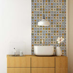 Charger l'image dans la visionneuse de galerie, Merola Tile Techniker Der Farbe 11.75 inch x 11.75 inch Ceramic Wall Tile 10 sq ft/case – Glossy Patterned Finish