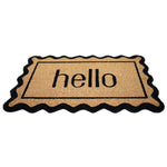 Charger l'image dans la visionneuse de galerie, StyleWell 18 inch x 30 inch Hello Coir Door Mat – Natural Non-Slip Front Entrance Welcome Mat