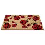 Charger l'image dans la visionneuse de galerie, StyleWell 18 inch x 30 inch Ladybug Coir Door Mat – Natural Non-Slip Front Entrance Welcome Mat