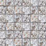 Load image into Gallery viewer, Merola Tile Aevum Dark Ornato 7.88 inch x 7.88 inch Ceramic Wall Tile – 9.63 sq ft per Case, Textured Decorative Marble Look Wall Tile