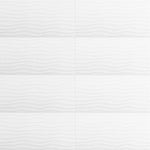 Load image into Gallery viewer, Anatolia Metro White Motion Glossy Rectified Ceramic Wall Tile 12 inch x 24 inch – 11.63 sq.ft./case Textured 3D
