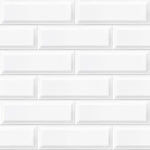 Load image into Gallery viewer, Anatolia Metro Beveled White Gloss 4-inch x 12-inch Wall Tile