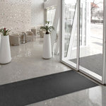 Load image into Gallery viewer, Multy Home Atlas Charcoal 3 ft. x 8 ft. Commercial Duty Polyester Indoor Door Mat with Vinyl Back