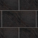 Charger l'image dans la visionneuse de galerie, Modamo Casa Castle Stone Polished Black 12" x 24" Porcelain Floor & Wall Tile (15.52 sq. ft./Case)