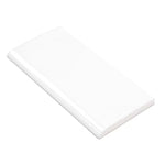 Charger l'image dans la visionneuse de galerie, Ivy Hill Tile Catalina White 3 inch x 6 inch Polished Ceramic Bullnose Wall Tile Trim 0.22 sq ft/each – Glossy Finish