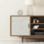 Load image into Gallery viewer, RoomMates Grasscloth Grey Peel & Stick Wallpaper