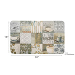 Load image into Gallery viewer, IH Casa Decor RugHarmony 18-Inch x 30-Inch Memory Foam Floor Mat Bevel Coffee