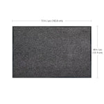 Load image into Gallery viewer, Multy Home Toledo 4 ft x 6 ft Rectangular Commercial Grey Floor Mat