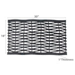 Charger l'image dans la visionneuse de galerie, IH Casa Decor RugHarmony 18 inch x 30 inch Rubber Mat Basket Weave