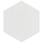 Load image into Gallery viewer, Merola Tile Textile Basic Hex White Porcelain Tile 8.63 inch x 9.88 inch – 11.5 sq. ft. per Case Glossy Stone-Look Finish