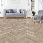 Charger l'image dans la visionneuse de galerie, Lifeproof Boardwalk Pine 12.01-inch x 28.28-inch Chevron Luxury Vinyl Plank Flooring (18.87 sq. ft. / case)