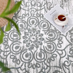 Load image into Gallery viewer, Polyester Machine Washable Oriental Light Grey Area Rug