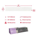 Load image into Gallery viewer, GlueCore Classic 22mil x 7.3" W x 48" L Glue Down Vinyl Tile Flooring