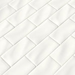 Charger l'image dans la visionneuse de galerie, MSI Stone ULC Whisper Handcrafted Glossy White Ceramic Subway Tile Sample – 3 inch x 6 inch x 5/16 inch (1 sq. ft./Case)