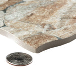 Charger l'image dans la visionneuse de galerie, Merola Tile Caldera Roques Stone Porcelain Floor and Wall Tile 12.63 inch x 25.13 inch 11.2 sq. ft./Case Matte Stone Look Rectangular Tile