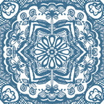 Charger l'image dans la visionneuse de galerie, Ensemble de 20 carreaux de vinyle FloorPops Blue Erina 12 po x 12 po (1 pi² chacun)