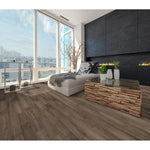 Charger l'image dans la visionneuse de galerie, Plancher stratifié à lames verrouillées Home Decorators Collection Cambria Birch, gris, longueur aléatoire x 6,5 po de largeur x 12 mm (17,05 pi²/boîte)