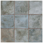 Load image into Gallery viewer, Merola Tile SAMPLE Kings Etna Encaustic Blue 13-1/8 inch x 13-1/8 inch Ceramic Floor and Wall Tile