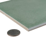 Load image into Gallery viewer, Merola Matter Green Porcelain Tile 0.31 inch Thick 6 inch x 6 inch 6.5 sq. ft./case Textured Mixed Finish