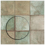 Load image into Gallery viewer, Merola Tile Kings Etna Encaustic 13.13 inch x 13.13 inch Sage Ceramic Floor and Wall Tile 12.29 sq ft/case – Vintage Pattern Matte Finish