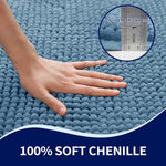 Load image into Gallery viewer, Azriah Luxury Chenille Super Soft Absorbent Microfiber Rectangle Non-Slip Bath Rug
