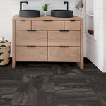 Load image into Gallery viewer, FloorPops Raven Peel & Stick Floor Tiles Set of 20