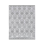 Load image into Gallery viewer, StyleWell Grey Geo Grey 5 ft. x 7 ft. Reversible Outdoor Area Rug – Contemporary Indoor/Outdoor Polypropylene Rug