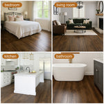 Charger l'image dans la visionneuse de galerie, 6''W X 36''L Peel & Stick Vinyl Plank Flooring, Wood Grain, Self-Adhesive And Water Resistant Tile Sticker, 54Pcs (Cover 81 Sq. Ft) DIY Stickers – For Decorating Living Rooms, Bedrooms, Offices, Easter Parties