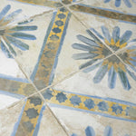 Charger l'image dans la visionneuse de galerie, Merola Tile Kings Marrakech Blue 17-5/8 inch x 17-5/8 inch Matte Textured Ceramic Floor and Wall Tile – 10.95 sq. ft. per Case