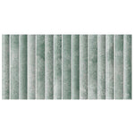 Load image into Gallery viewer, Merola Tile Rubik Aloe Ceramic Wall Tile 5.88 inch x 11.75 inch – 10.78 sq.ft./case Glossy Fluted Blue