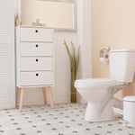Load image into Gallery viewer, Merola Tile Manises Decor Blanco 13-1/8 inch x 13-1/8 inch Porcelain Floor and Wall Tile – 10.98 sq. ft. per Case, Glazed Marble Look Patterned Tile