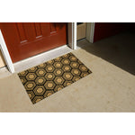 Load image into Gallery viewer, MSI Stone ULC Black Hexagon 22 in. x 36 in. Coir Door Mat