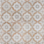 Charger l'image dans la visionneuse de galerie, Merola Tile Kings Clay Blossom 17.63 inch x 17.63 inch Ceramic Floor and Wall Tile 10.95 sq ft/case – Vintage Pattern Matte Finish