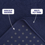 Load image into Gallery viewer, Eider & Ivory, 100% Cotton Slip Resistant Bath Mat Rugs for Bathroom and Kitchen