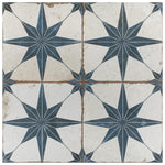 Load image into Gallery viewer, Merola Tile Kings Star Blue 17-5/8 inch x 17-5/8 inch Ceramic Floor and Wall Tile – 11.02 Sq. Ft. Coverage per Case