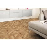 Charger l'image dans la visionneuse de galerie, Revêtement de sol stratifié aspect bois TrafficMaster Hampton Oak, 8 mm x 7,6 po l x 54,45 po L, beige clair et beige clair (20,11 pi²/boîte) (Copie)