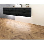 Charger l'image dans la visionneuse de galerie, Revêtement de sol stratifié aspect bois TrafficMaster Hampton Oak, 8 mm x 7,6 po l x 54,45 po L, beige clair et beige clair (20,11 pi²/boîte) (Copie)