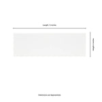 Load image into Gallery viewer, Illume Cloud White 4 in. x 12 in. Glossy Ceramic Subway Wall Tile