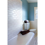 Charger l'image dans la visionneuse de galerie, Blanc 4 in. x 16 in. Glossy Ceramic Subway Tile