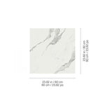 Charger l'image dans la visionneuse de galerie, Anatolia Statuario Matte Rectified Porcelain Tile 24 inch x 24 inch – 15.5 sq. ft. per Case Large Format Marble Look Finish