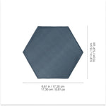 Load image into Gallery viewer, Anatolia Teramoda Ink Hexagon Glossy Pressed Ceramic Wall Tile 6 inch – 6.67 sq.ft./case Glossy Dark Blue