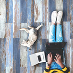 Load image into Gallery viewer, Deco Products HydroStop Old Blue Sea 20 MIL x 7.1 in. W x 48 in. L Rigid Core Click Float Vinyl Plank (23.64 sq. ft./case)