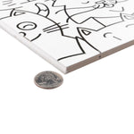 Load image into Gallery viewer, Merola Tile Oh My Cat Porcelain Floor and Wall Tile 9.75 inch x 9.75 inch x 0.4 inch – 10.88 sq. ft./Case, Mixed Textured White Finish
