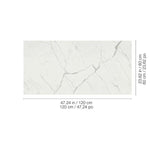 Load image into Gallery viewer, Anatolia Statuario Porcelain Tile 24 inch x 48 inch 15.5 sq. ft./case Polished Rectified Large Format Glossy Finish
