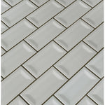 Load image into Gallery viewer, Segment Stone 3 in. x 6 in. Glossy Ceramic Inverted Beveled Wall Tile