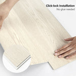 Charger l'image dans la visionneuse de galerie, Art3d 48''x7.2'' Interlocking Luxury Vinyl Flooring Tile, SPC Rigid Core Wood-Look Floor Plank, Set of 10